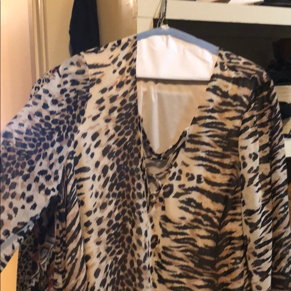 Leopard print tunic/dress